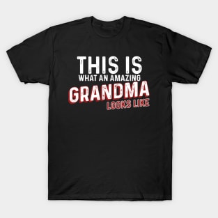 This is what an amazing grandma looks like T-Shirt